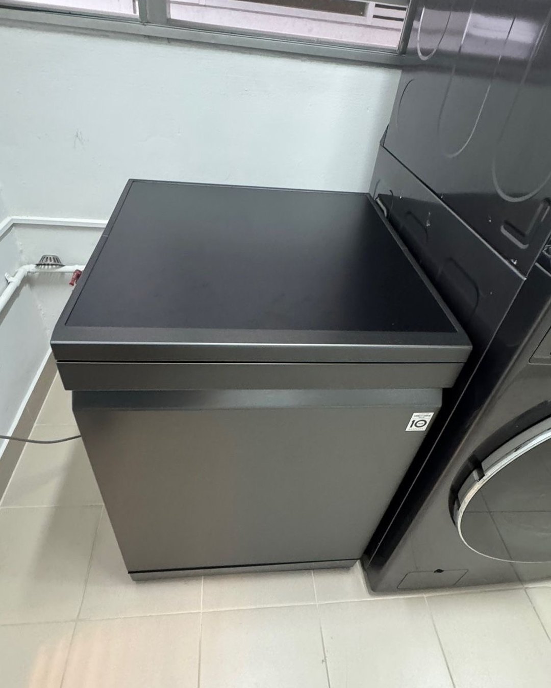 เครื่องล้างจาน LG ตั้งคู่เครื่องซักผ้า